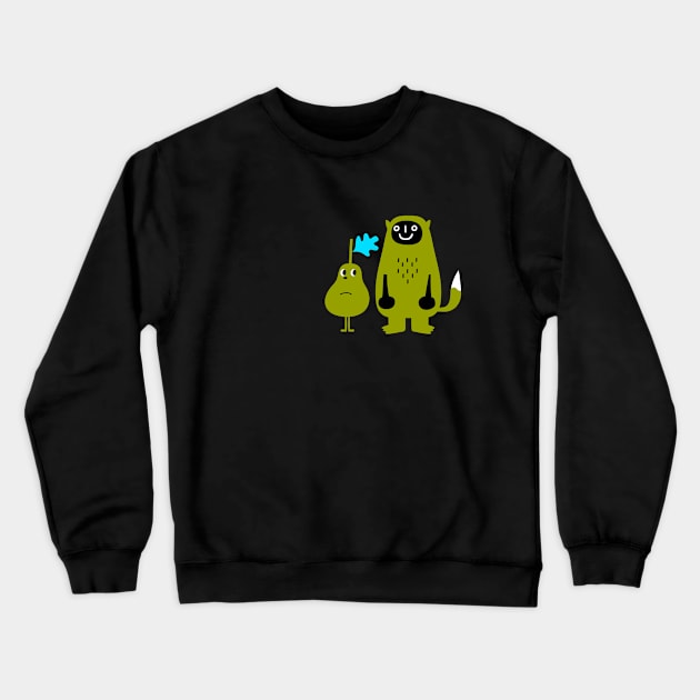 Feral forest creature characters Crewneck Sweatshirt by simonox